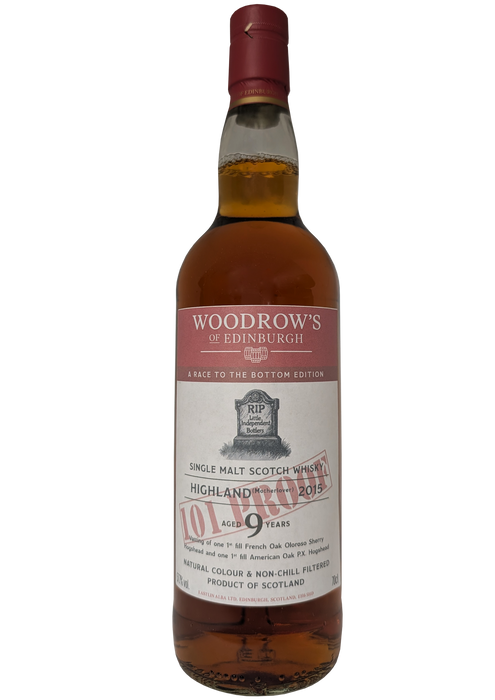 Woodrow’s 101 Proof Highland Motherlover 9 Year Old 70cl