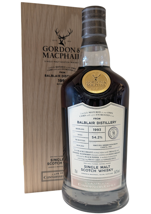 Gordon & MacPhail Balblair 1993 31 Year Old Connoisseurs Choice 70cl