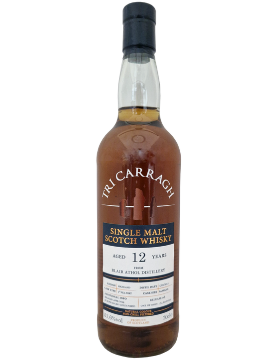 Tri Carragh Blair Athol 12 Year Old 70cl