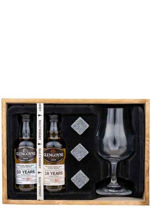 Glengoyne Whisky Duo with Whisky Stones and Glass 5cl