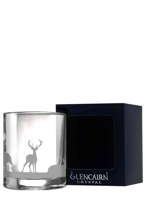 Glencairn Skyline Whisky Glass Stag Design