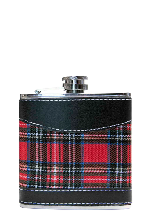 Stewart Tartan Hip Flask 6oz