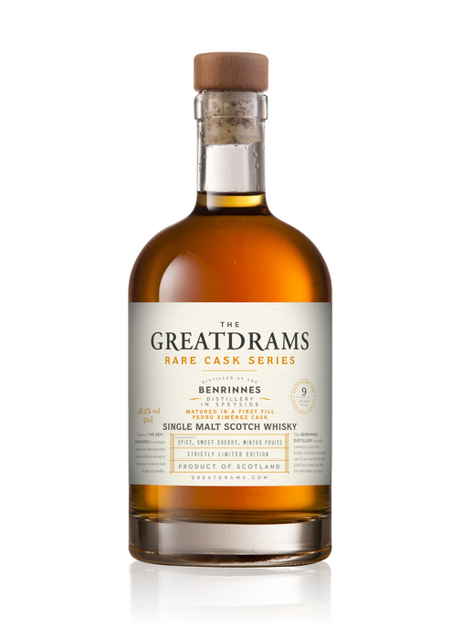 Great Drams Benrinnes 9 Year Old Single Cask Whisky 70cl