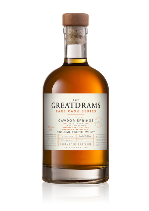 Great Drams Cawdor Springs  Chateau Margaux Barrique 7 Year Old Single Cask Whisky 70cl