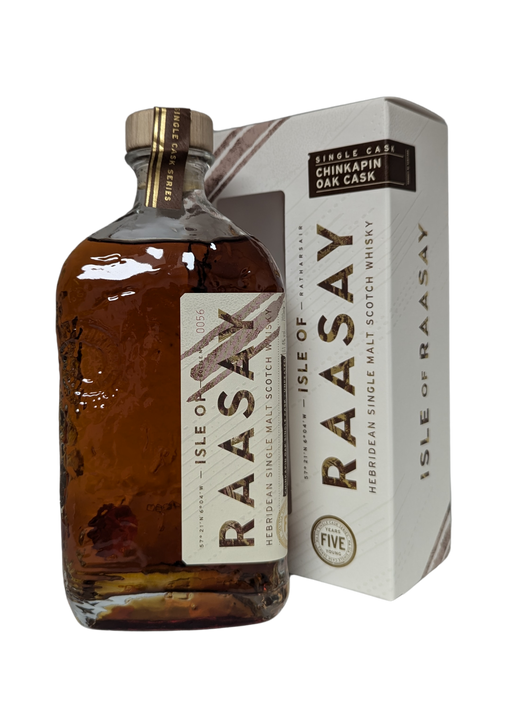 Raasay Unpeated Virgin Chinkapin Oak Na Sia 5 Years Young 70cl