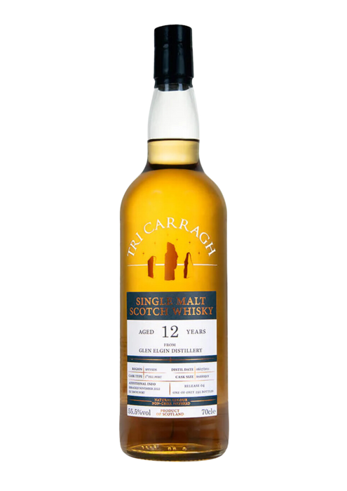 Tri Carragh Glen Elgin 12 Year Old 70cl